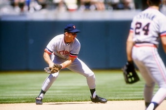 Shortstop Alan Trammell of the Detroit Tigers looks on during a game against the Oakland Athletics at the Oakland-Alameda County Coliseum in Oakland, California. Shortstop Alan Trammell of the Detroit Tigers looks on during a game against the Oakland Athletics at the Oakland-Alameda County Coliseum in Oakland, California.
