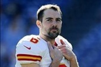Dec 29, 2013; San Diego, CA, USA; Kansas City Chiefs kicker Ryan Succop (6) prior to the game against the San Diego Chargers at Qualcomm Stadium. Mandatory Credit: Christopher Hanewinckel-USA TODAY Sports
