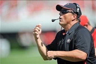September 1, 2012; Athens, GA, USA; Georgia Bulldogs defensive coordinator Todd Grantham during the game against the Buffalo Bulls at Sanford Stadium. Mandatory Credit: Kevin Liles-USA TODAY Sports