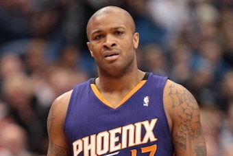 MINNEAPOLIS, MN - JANUARY 8:  P.J. Tucker #17 of the Phoenix Suns stands on the court against the Minnesota Timberwolves on January 8, 2014 at Target Center in Minneapolis, Minnesota. NOTE TO USER: User expressly acknowledges and agrees that, by downloadi