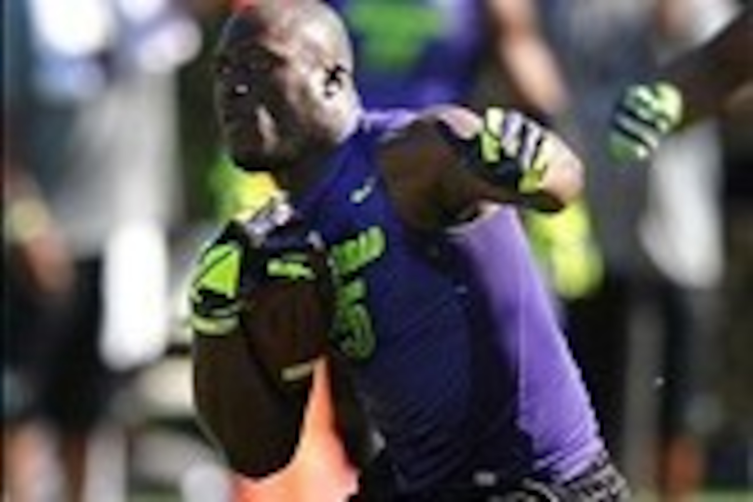Jul 2, 2013; Beaverton, OR, USA; Running back Leonard Fournette (5) runs with the ball during the Nike 7on7 pool play at Nike World Headquarters in Beaverton, Oregon on Tuesday July, 2, 2013. Mandatory Credit: Steve Dykes-USA TODAY Sports