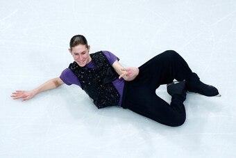 BOSTON, MA - JANUARY 12:  Jason Brown performs during the Smucker's Skating Spectacular following the Prudential U.S. Figure Skating Championships at TD Garden on January 12, 2014 in Boston, Massachusetts.  (Photo by Jared Wickerham/Getty Images)