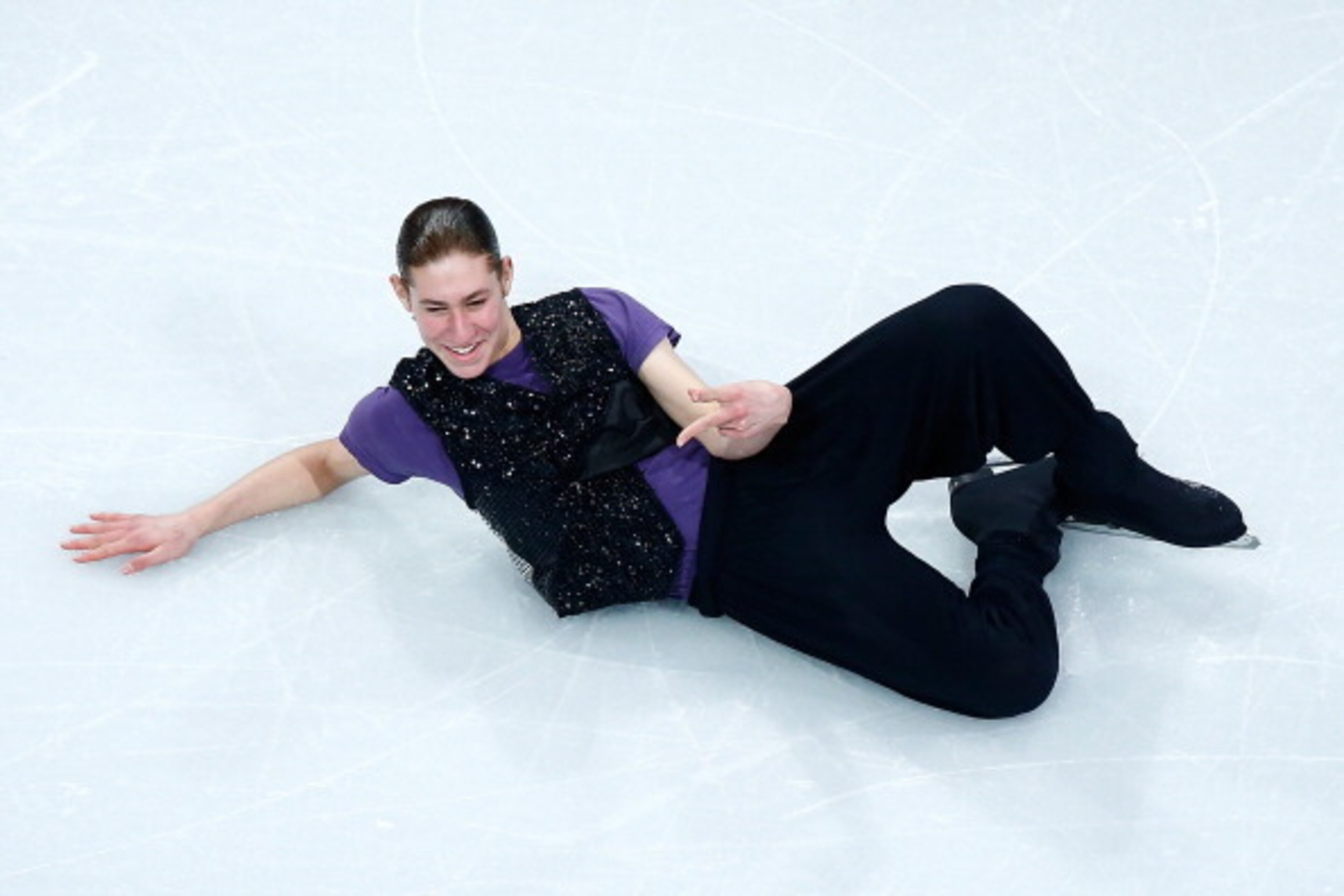 BOSTON, MA - JANUARY 12: Jason Brown performs during the Smucker's Skating Spectacular following the Prudential U.S. Figure Skating Championships at TD Garden on January 12, 2014 in Boston, Massachusetts. (Photo by Jared Wickerham/Getty Images) BOSTON, MA - JANUARY 12: Jason Brown performs during the Smucker's Skating Spectacular following the Prudential U.S. Figure Skating Championships at TD Garden on January 12, 2014 in Boston, Massachusetts. (Photo by Jared Wickerham/Getty Images)
