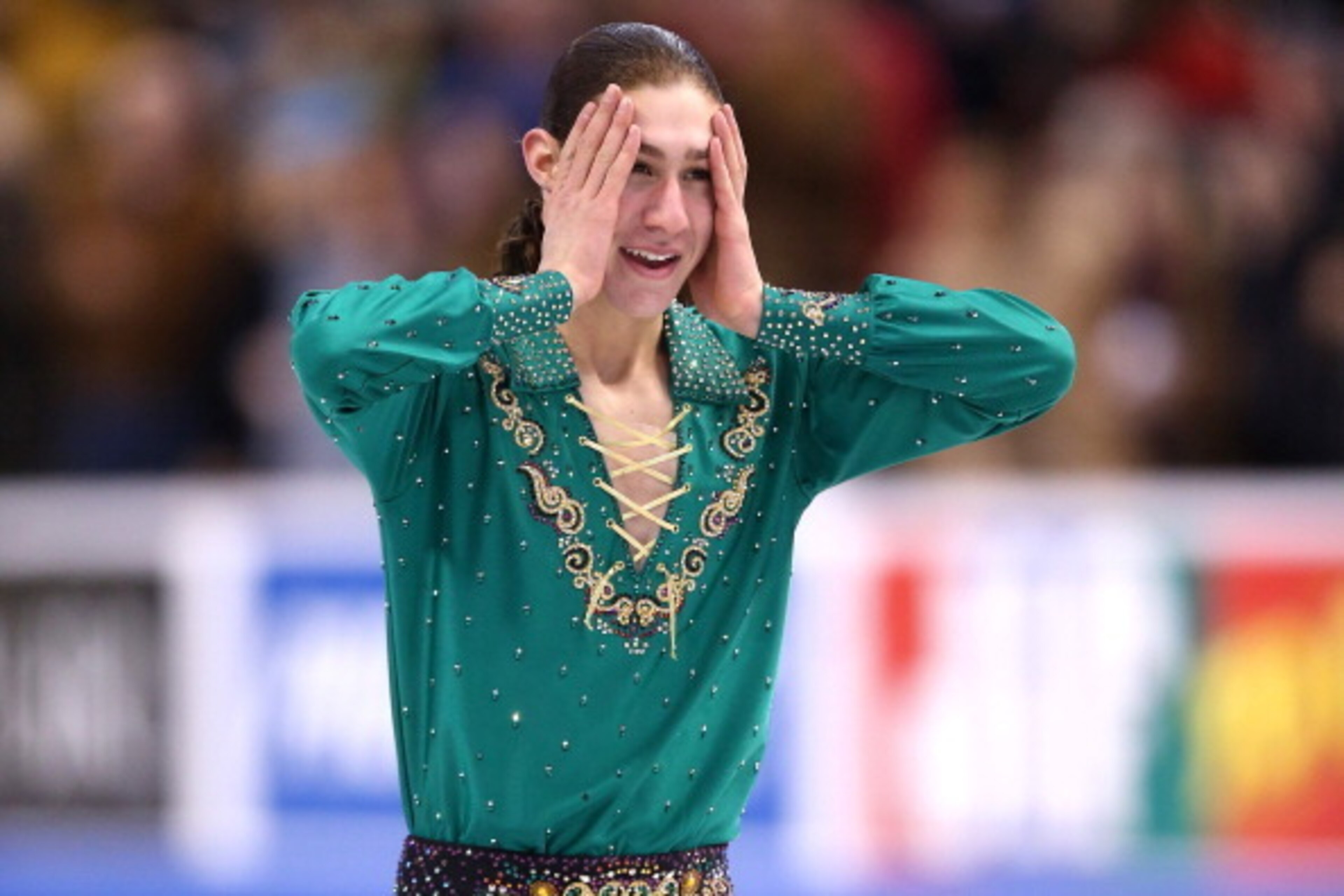 BOSTON, MA - JANUARY 12: Jason Brown leave the ice after skating in the free skate during the Prudential U.S. Figure Skating Championships at TD Garden on January 12, 2014 in Boston, Massachusetts. (Photo by Matthew Stockman/Getty Images) BOSTON, MA - JANUARY 12: Jason Brown leave the ice after skating in the free skate during the Prudential U.S. Figure Skating Championships at TD Garden on January 12, 2014 in Boston, Massachusetts. (Photo by Matthew Stockman/Getty Images)