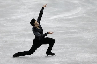 FUKUOKA, JAPAN - DECEMBER 05:  Patrick Chan of Canada competes in the Men's Short Program during day one of the ISU Grand Prix of Figure Skating Final 2013/2014 at Marine Messe Fukuoka on December 5, 2013 in Fukuoka, Japan.  (Photo by Chris McGrath/Getty 