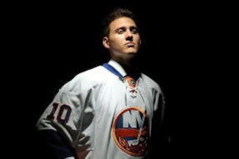 LOS ANGELES, CA - JUNE 25:  Nino Niederreiter, drafted fifth overall by the New York Islanders, poses for a portrait during the 2010 NHL Entry Draft at Staples Center on June 25, 2010 in Los Angeles, California.  (Photo by Harry How/Getty Images)