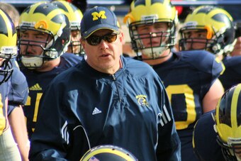 Offensive line coach Darrell Funk