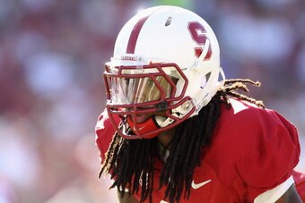 PALO ALTO, CA - SEPTEMBER 04:  Richard Sherman #9 of the Stanford Cardinal lines up on defense against the Sacramento State Hornets at Stanford Stadium on September 4, 2010 in Palo Alto, California.  (Photo by Ezra Shaw/Getty Images)