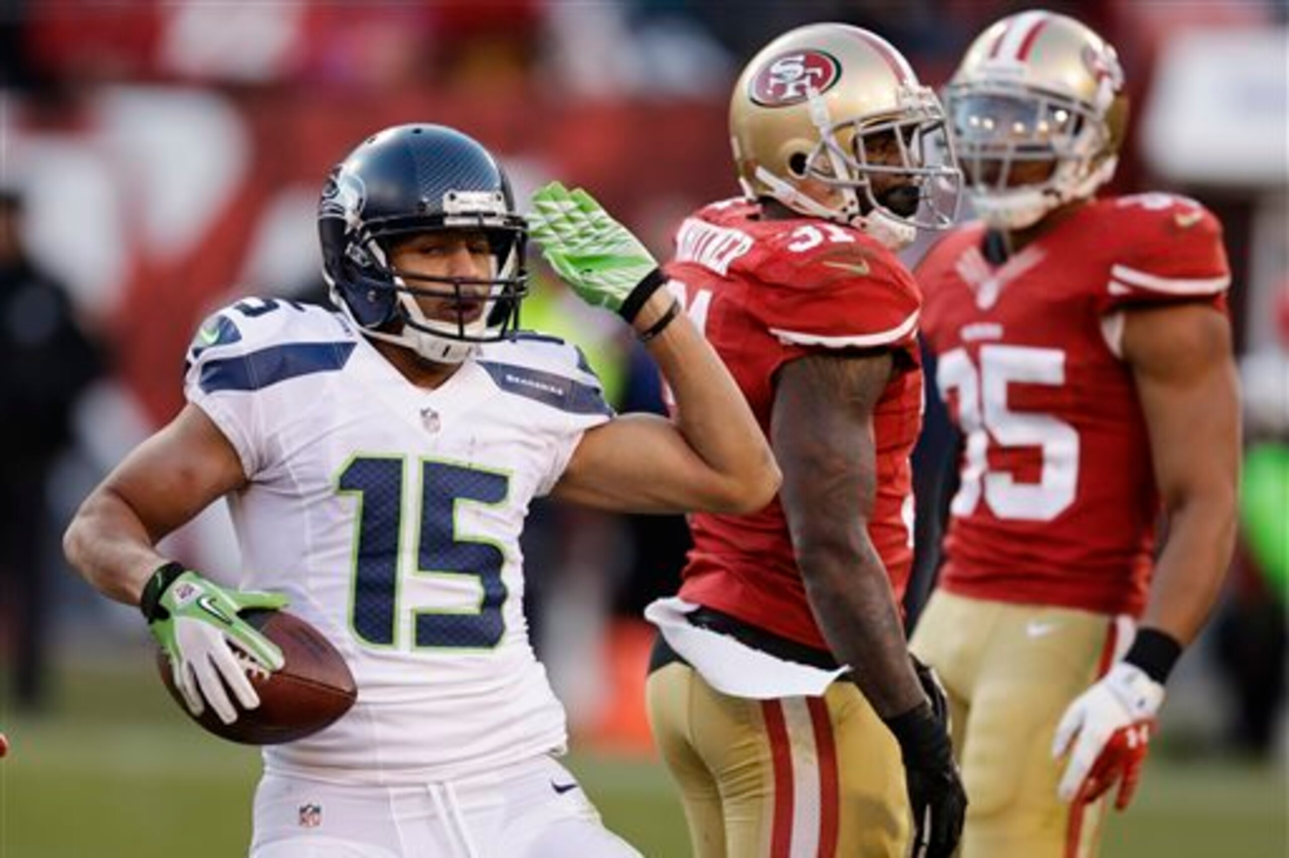 Kearse is the biggest of the Seahawks' trio of receivers. Kearse is the biggest of the Seahawks' trio of receivers.