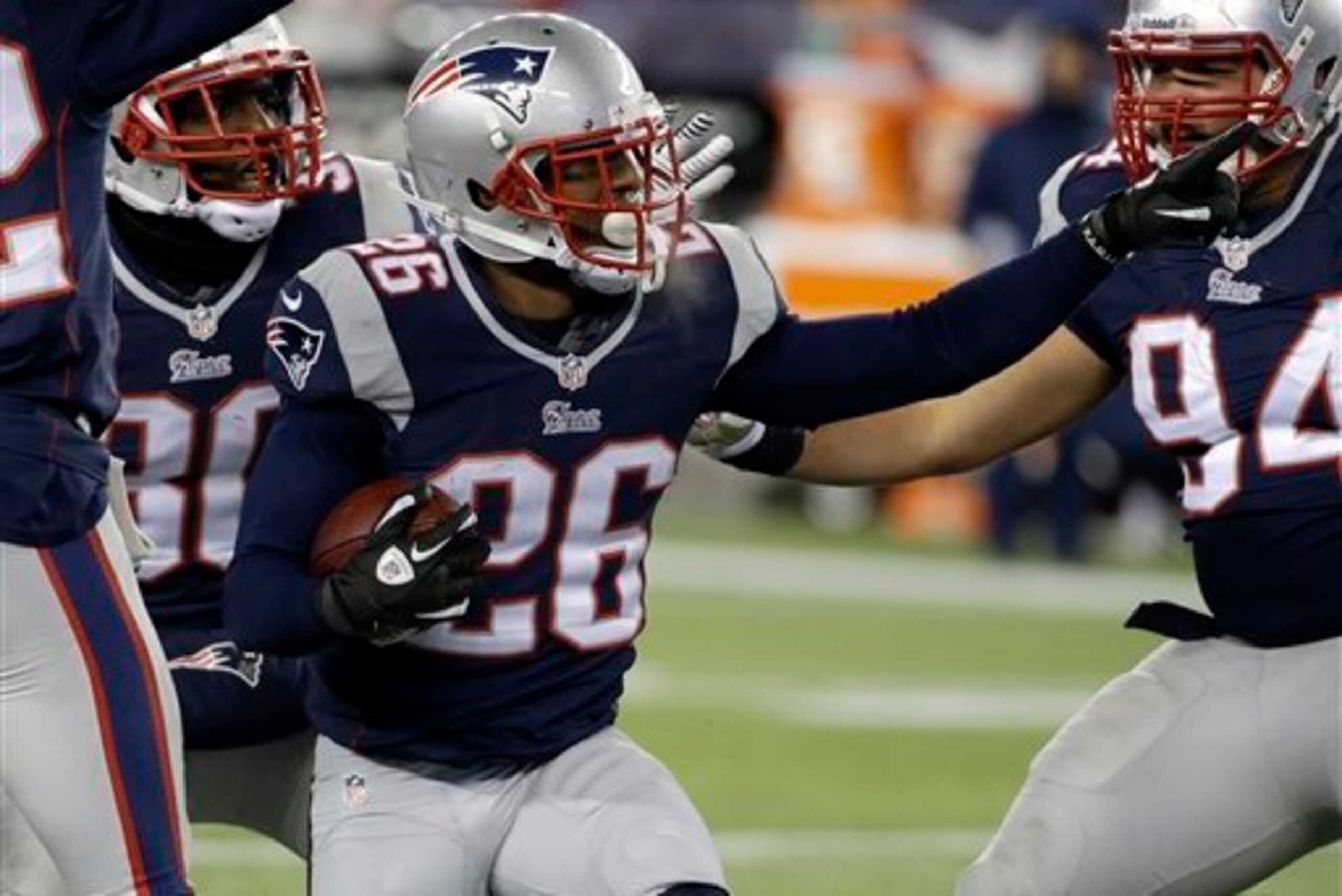 Logan Ryan celebrates in Week 12 after intercepting Peyton Manning.