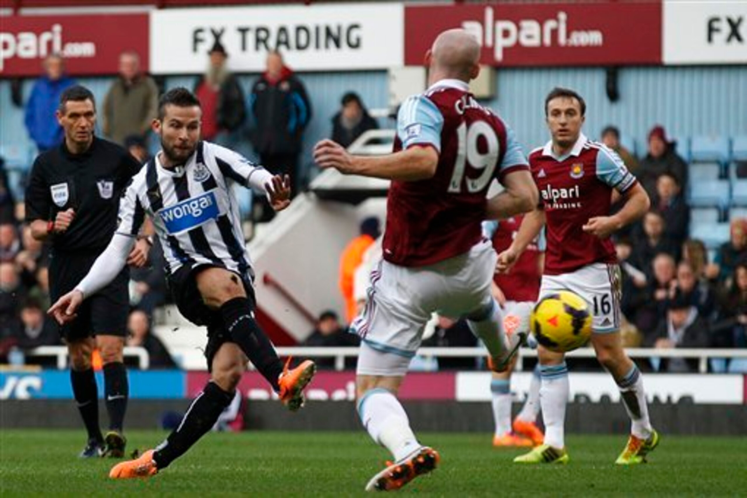 Yohan Cabaye slots home his sixth of the season for Newcastle United. But will the Frenchman still be at St James' Park come February?