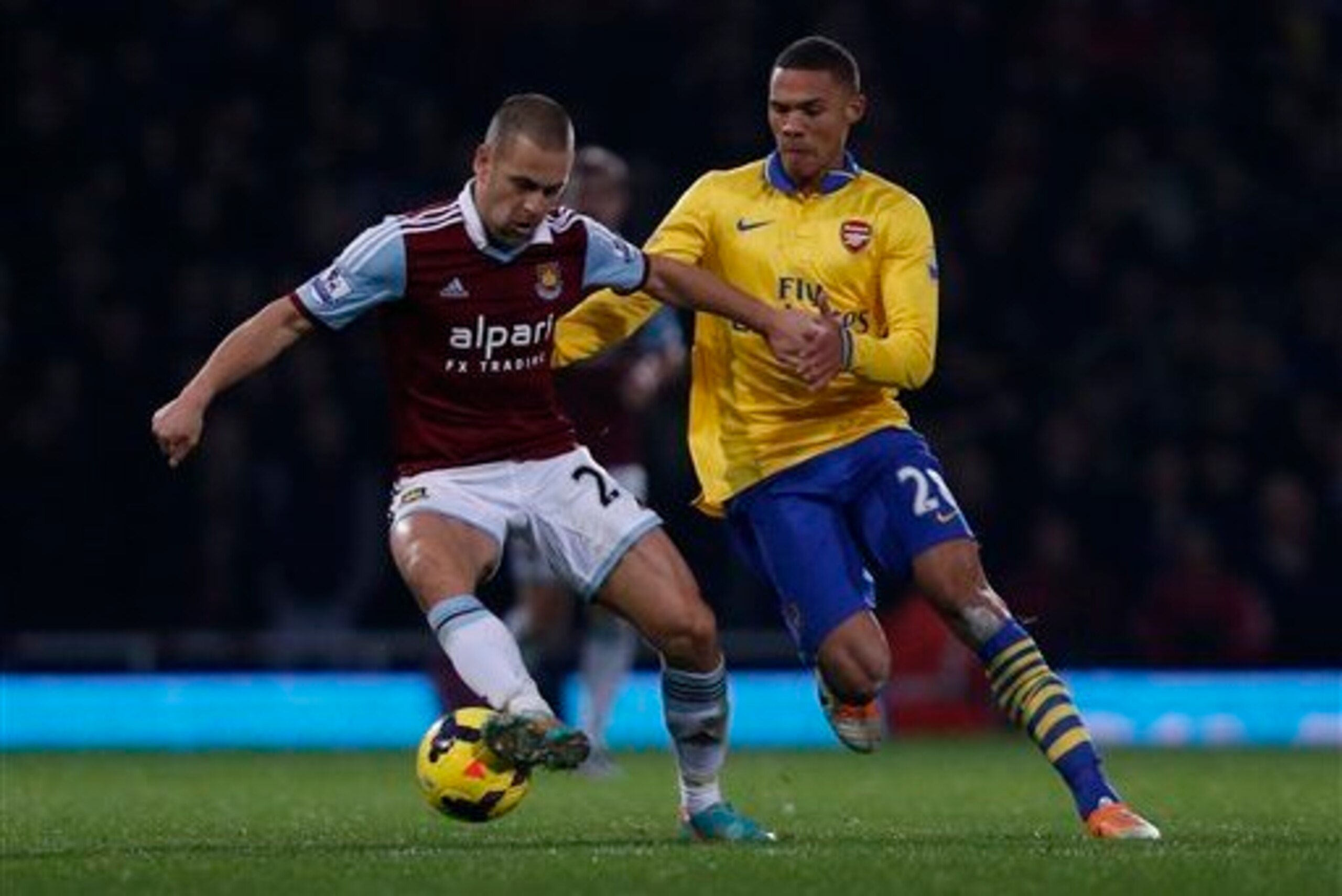 Not many get past underrated left-back Kieran Gibbs.