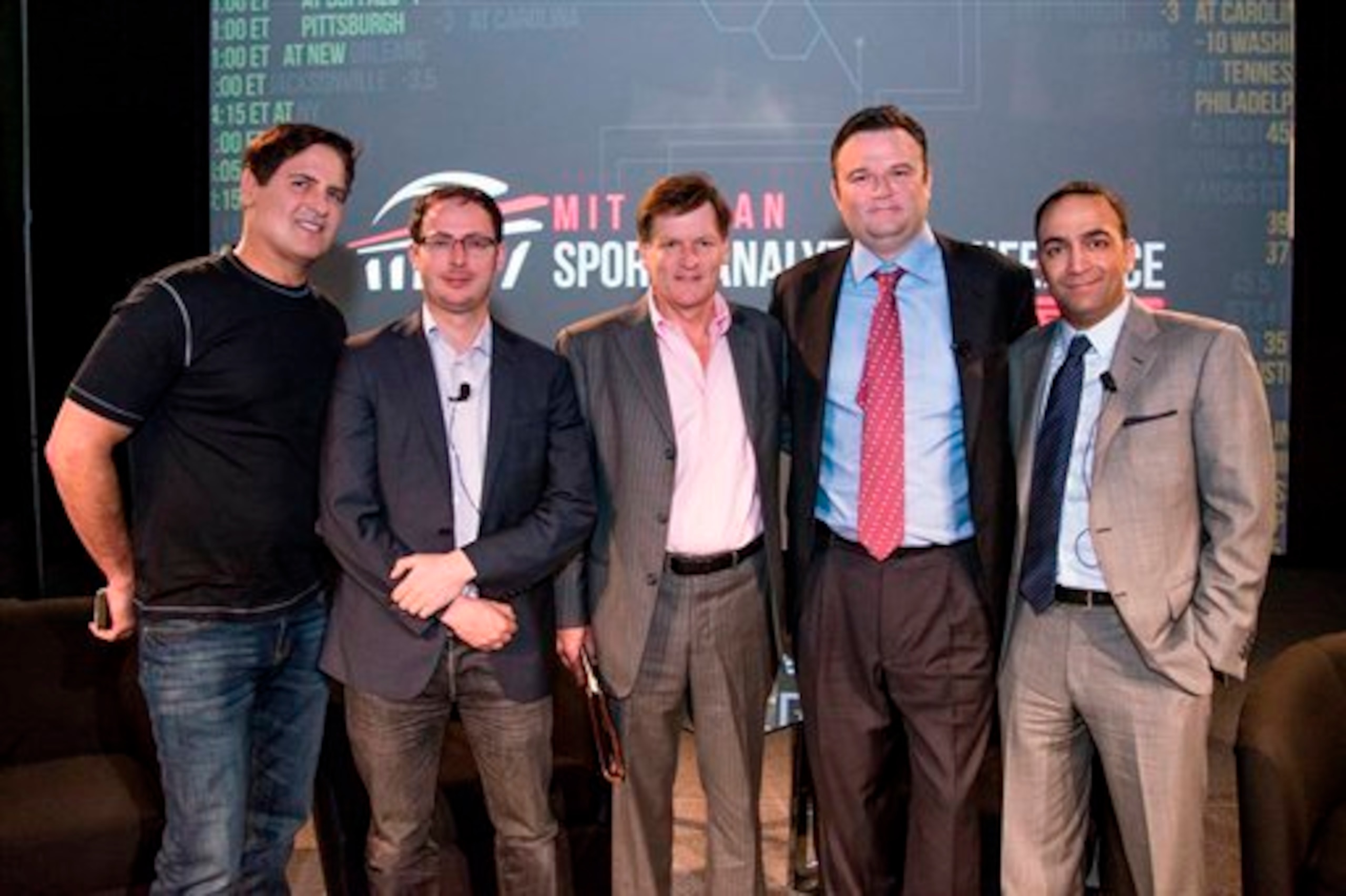 Paraag Marathe, far right, at the 2013 MIT Sloan Conference