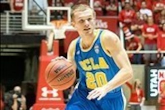 Jan 18, 2014; Salt Lake City, UT, USA; UCLA Bruins guard Bryce Alford (20) dribbles up the court during the first half against the Utah Utes at Jon M. Huntsman Center. Mandatory Credit: Russ Isabella-USA TODAY Sports Jan 18, 2014; Salt Lake City, UT, USA; UCLA Bruins guard Bryce Alford (20) dribbles up the court during the first half against the Utah Utes at Jon M. Huntsman Center. Mandatory Credit: Russ Isabella-USA TODAY Sports