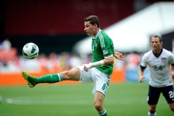 WASHINGTON, DC - JUNE 02:  Julian Draxler #8 of the Germany Men's National Team handles the ball against the United States Men's National Team in an international friendly at RFK Stadium on June 2, 2013  in Washington, DC.  (Photo by Greg Fiume/Getty Imag