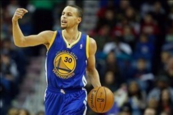 Jan 18, 2014; New Orleans, LA, USA; Golden State Warriors point guard Stephen Curry (30) against the New Orleans Pelicans during the first half of a game at the New Orleans Arena. Mandatory Credit: Derick E. Hingle-USA TODAY Sports