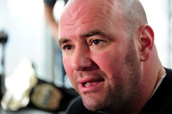 ATLANTA, GA - FEBRUARY 16: UFC President Dana White speaks during a press conference promoting UFC 145: Jones v Evans at Philips Arena on February 16, 2012 in Atlanta, Georgia. (Photo by Scott Cunningham/Getty Images)