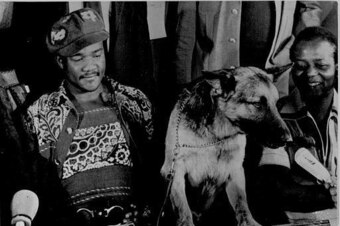 Foreman with his dog