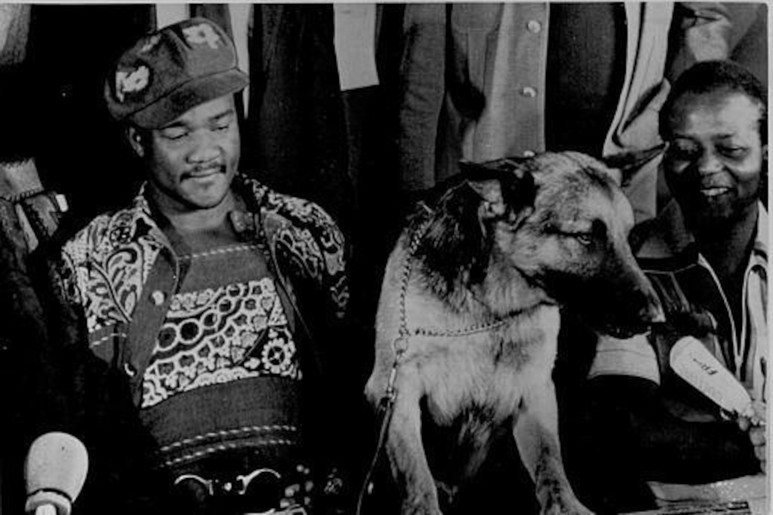 Foreman with his dog