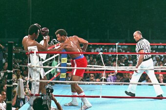 Foreman goes to work.