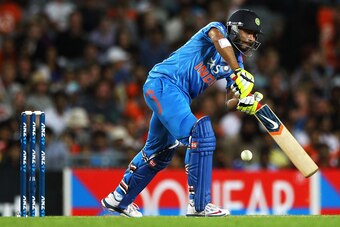 AUCKLAND, NEW ZEALAND - JANUARY 25: Ravindra Jadeja of India bats during the One Day International match between New Zealand and India at Eden Park on January 25, 2014 in Auckland, New Zealand. (Photo by Anthony Au-Yeung/Getty Images) AUCKLAND, NEW ZEALAND - JANUARY 25: Ravindra Jadeja of India bats during the One Day International match between New Zealand and India at Eden Park on January 25, 2014 in Auckland, New Zealand. (Photo by Anthony Au-Yeung/Getty Images)