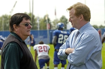 Ernie Accorsi with Roger Goodell.