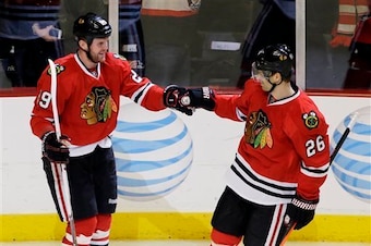 Michal Handzus can contribute to the Blackhawks. Just not on the second line.