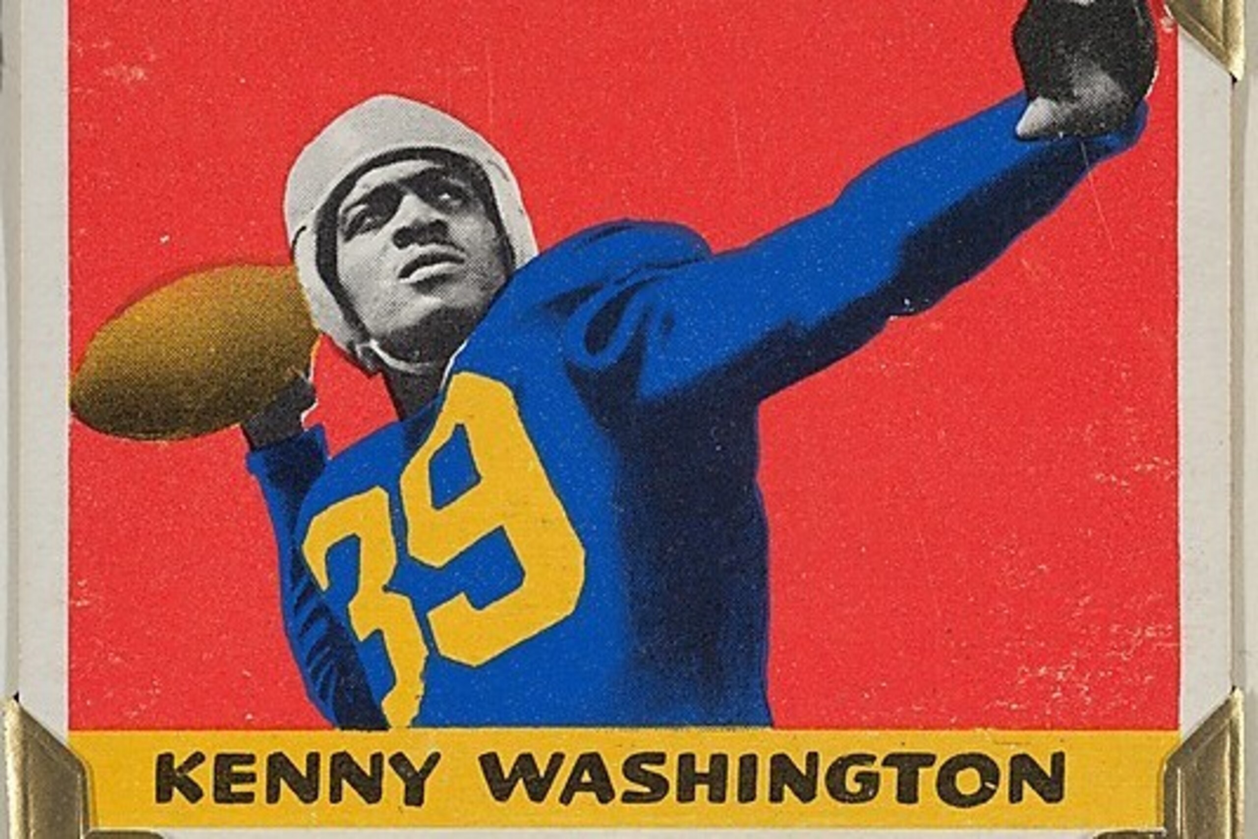 Kenny Washington, from the All-Star Football series (R401-2), issued by Leaf Gum Company, 1948