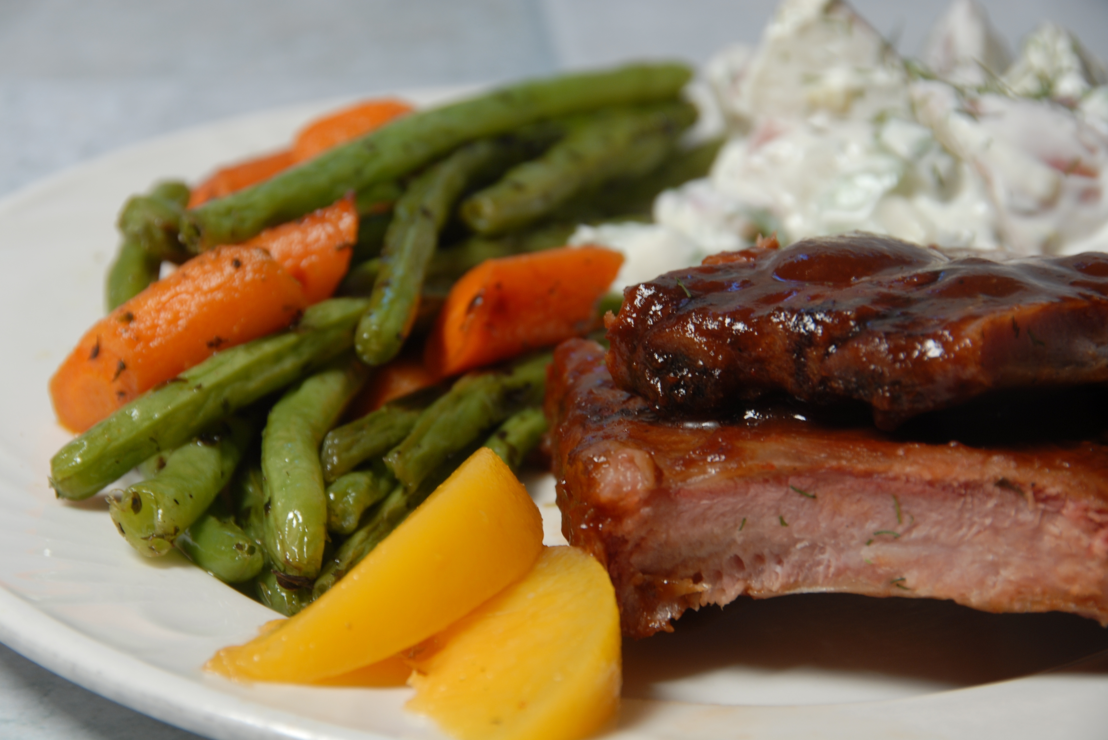 A sample dinner from Georgia's food services department