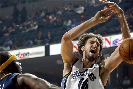 Pau Gasol as a member of the Memphis Grizzlies