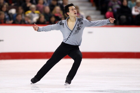 OTTAWA, ON - JANUARY 11: Patrick Chan skates in the Senior Men Free Program during the 2014 Canadian Tire National Figure Skating Championships at Canadian Tire Centre on January 11, 2014 in Ottawa, Ontario, Canada.  (Photo by Andre Ringuette/Getty Images