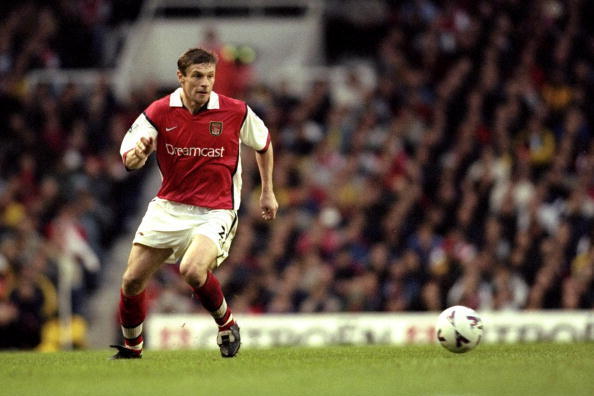 30 Oct 1999:  Oleg Luzhny of Arsenal in action during the FA Carling Premiership match against Newcastle United at Highbury in London. The game ended goalless. \ Mandatory Credit: Michael Steele /Allsport