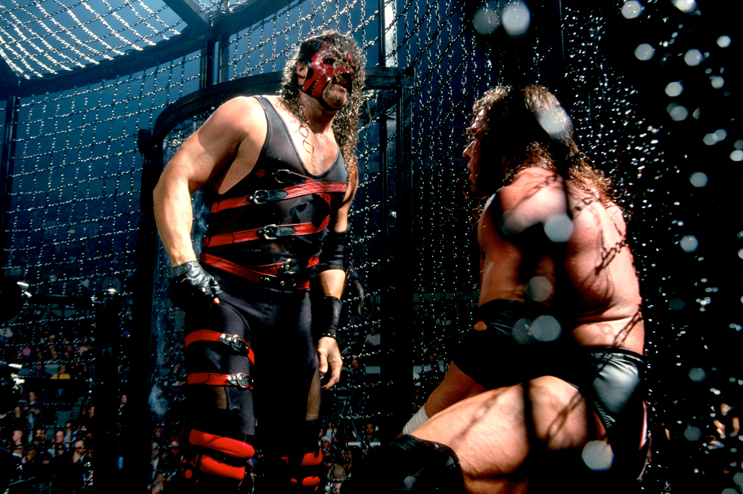 Kane and Triple H, two marquee stars, battle inside the Chamber.