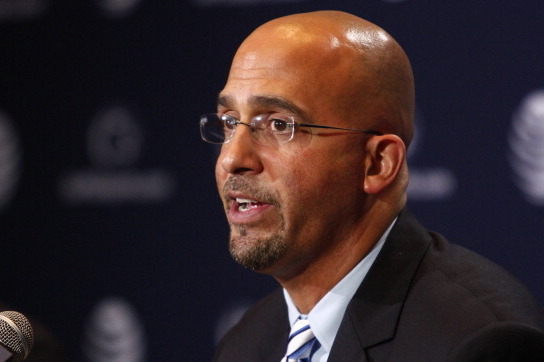 STATE COLLEGE, PA - JANUARY 11:  James Franklin, head coach of the Penn State Nittany Lions addresses the media on January 11, 2014 at Beaver Stadium in State College, Pennsylvania.  (Photo by Justin K. Aller/Getty Images)