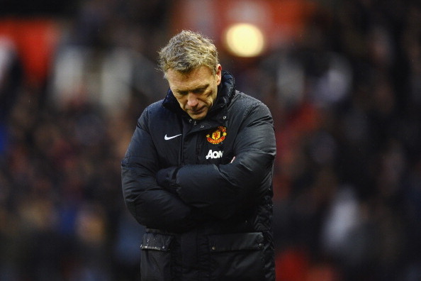 STOKE ON TRENT, ENGLAND - FEBRUARY 01:  David Moyes of Manchester United shows his dissapointment as his side lose the Barclays premier League match between Stoke City and Manchester United at Britannia Stadium on February 1, 2014 in Stoke on Trent, Engla