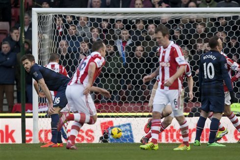Stoke got a big win over the Red Devils thanks to Charlie Adam's two goals.