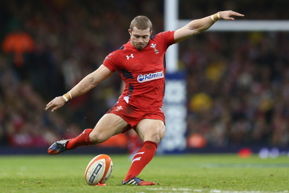 CARDIFF, WALES - FEBRUARY 01:  Leigh Halfpenny of Wales converts a penalty during the RBS Six Nations match between Wales and Italy at the Millenium Stadium on February 1, 2014 in Cardiff, Wales.  (Photo by Michael Steele/Getty Images)