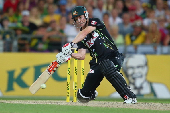 SYDNEY, AUSTRALIA - FEBRUARY 02:  George Bailey of Australia bats during game three of the International Twenty20 series between Australia and England at ANZ Stadium on February 2, 2014 in Sydney, Australia.  (Photo by Mark Kolbe/Getty Images)