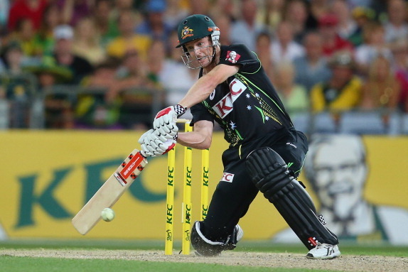 SYDNEY, AUSTRALIA - FEBRUARY 02:  George Bailey of Australia bats during game three of the International Twenty20 series between Australia and England at ANZ Stadium on February 2, 2014 in Sydney, Australia.  (Photo by Mark Kolbe/Getty Images)