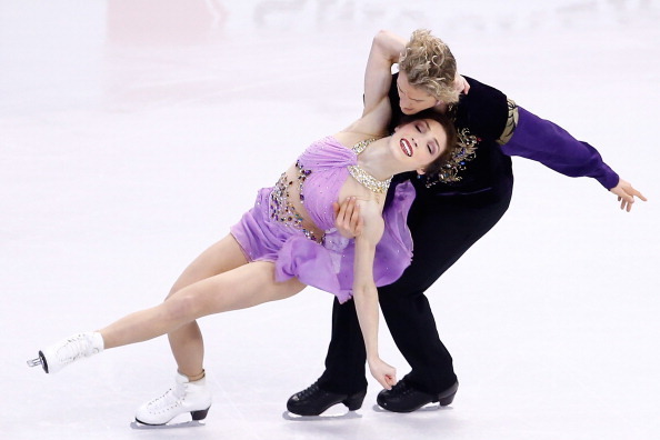 BOSTON, MA - JANUARY 11:  Meryl Davis and Charlie White skate in the free dance program during the 2014 Prudential U.S. Figure Skating Championships at TD Garden on January 11, 2014 in Boston, Massachusetts.  (Photo by Jared Wickerham/Getty Images)