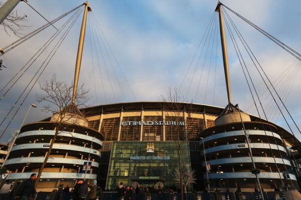 MANCHESTER, ENGLAND - DECEMBER 26: A general view outside the ground prior to the Barclays Premier League match between Manchester City and Liverpool at Etihad Stadium on December 26, 2013 in Manchester, England.  (Photo by Alex Livesey/Getty Images)