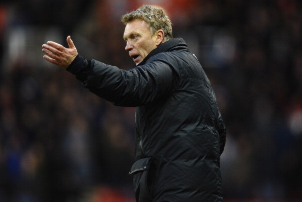 STOKE ON TRENT, ENGLAND - FEBRUARY 01:  David Moyes of Manchester United shows his dissapointment as his side lose the Barclays premier League match between Stoke City and Manchester United at Britannia Stadium on February 1, 2014 in Stoke on Trent, Engla