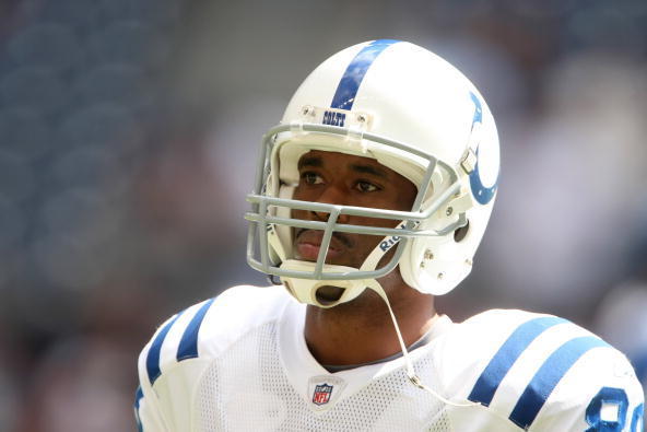 HOUSTON - OCTOBER 05:  Wide receiver Marvin Harrison #88 of the Indianapolis Colts on the field during the game with the Houston Texans on October 5, 2008 at Reliant Stadium in Houston, Texas.  The Colts won 31-27.  (Photo by Stephen Dunn/Getty Images)