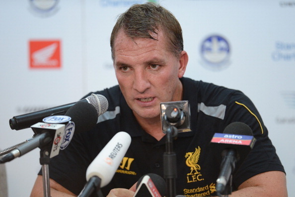 BANGKOK, THAILAND - JULY 28: Manager Brendan Rodgers of Liverpool FC during press conference for the international friendly match between Thailand and Liverpool at Rajamangala Stadium on July 28, 2013 in Bangkok, Thailand.  (Photo by Thananuwat Srirasant/