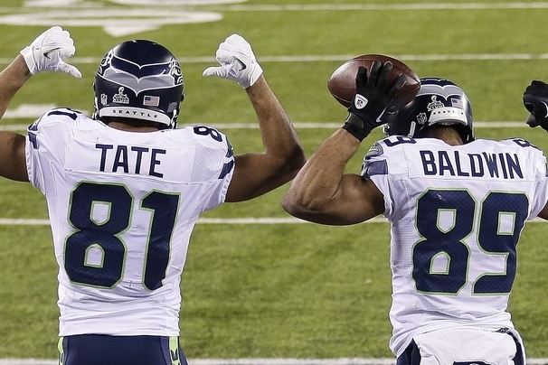 Golden Tate and Doug Baldwin were Seattle's first and second leading receivers in the regular season, respectively.
