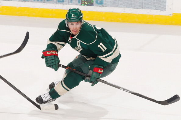 ST. PAUL, MN - NOVEMBER 1: Zach Parise #11 of the Minnesota Wild skates against the Montreal Canadiens during the game on November 1, 2013 at the Xcel Energy Center in St. Paul, Minnesota. (Photo by Bruce Kluckhohn/NHLI via Getty Images)