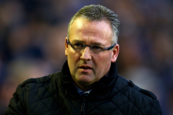 LIVERPOOL, ENGLAND - FEBRUARY 01: Manager Paul Lambert of Aston Villa looks on before the Barclays Premier League match between Everton and Aston Villa at Goodison Park on February 1, 2014 in Liverpool, England. (Photo by Paul Thomas/Getty Images)