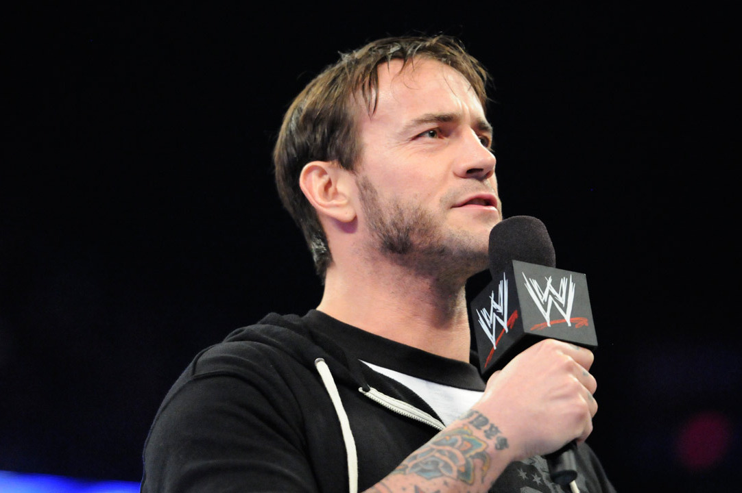 CM Punk on SmackDown before the Royal Rumble