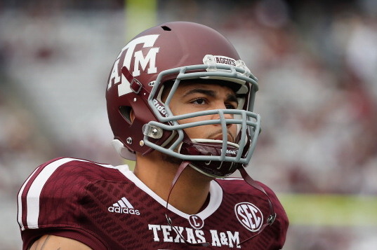 COLLEGE STATION, TX - NOVEMBER 09:  Mike Evans #13 of the Texas A&M Aggies waits on the field before the game against the Mississippi State Bulldogs at Kyle Field on November 9, 2013 in College Station, Texas.  (Photo by Scott Halleran/Getty Images)