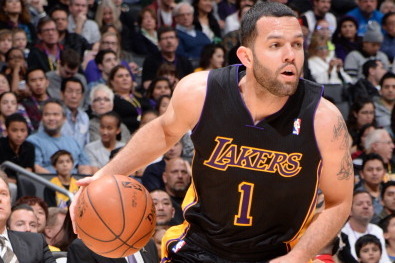 LOS ANGELES, CA - DECEMBER 31: Jordan Farmar #1 of the Los Angeles Lakers handles the basketball during a game against the Milwaukee Bucks at STAPLES Center on December 31, 2013 in Los Angeles, California. NOTE TO USER: User expressly acknowledges and agr
